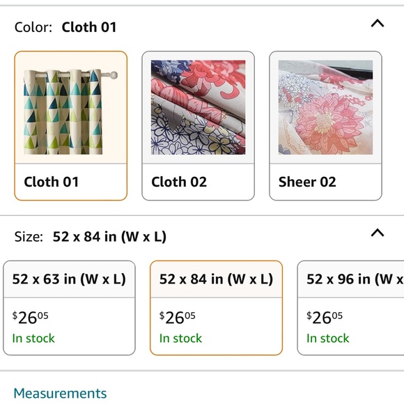 Set of 4 Curtains - Geometric Triangle Pattern Length 84” - Picture 8 of 9